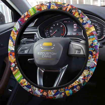 Dragon Ball Anime Steering Wheel Cover Custom Anime Car Accessories