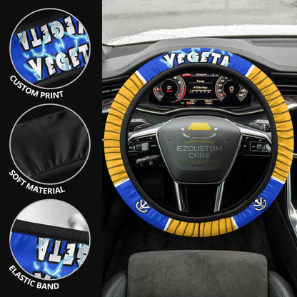 Dragon Ball Anime Steering Wheel Cover Custom Vegeta Car Accessories