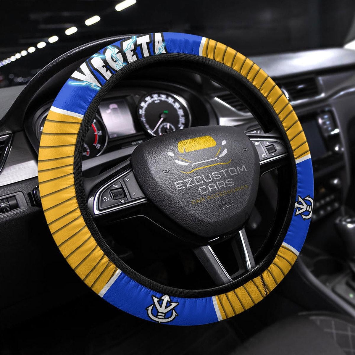 Dragon Ball Anime Steering Wheel Cover Custom Vegeta Car Accessories