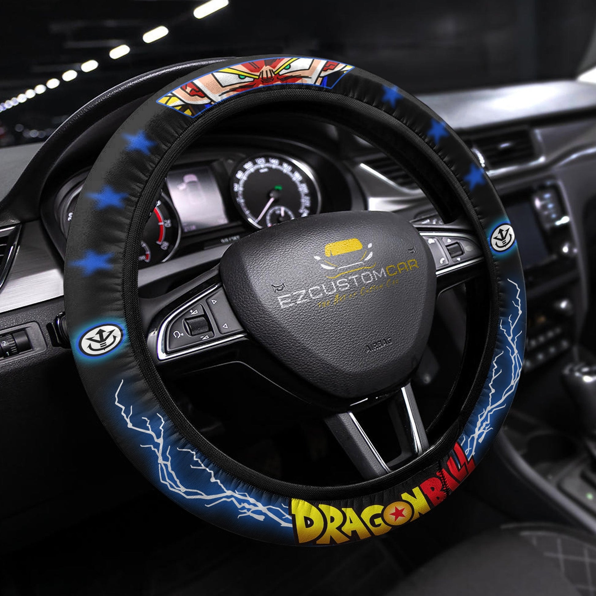 Dragon Ball Anime Steering Wheel Cover - Universal Fit (15 Inch)