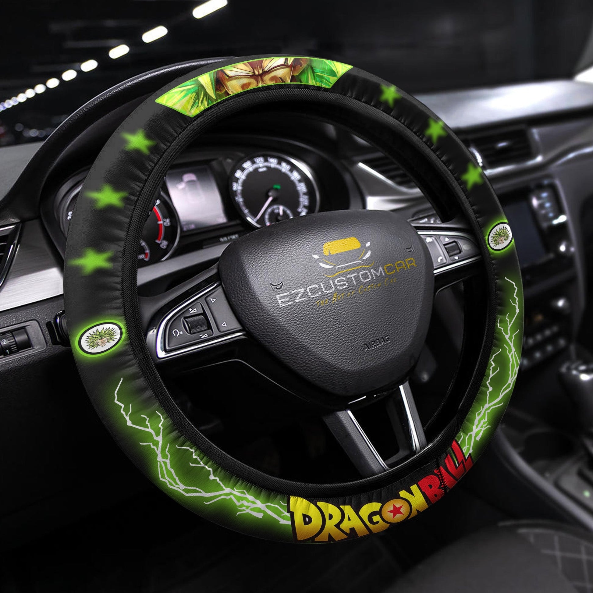 Dragon Ball Anime Steering Wheel Cover - Universal Fit (15 Inch)