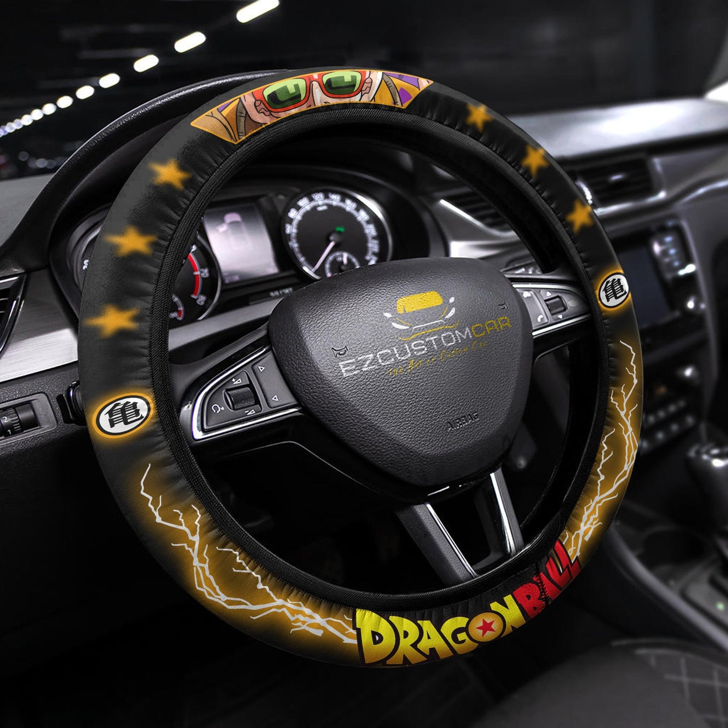 Dragon Ball Anime Steering Wheel Cover - Universal Fit (15 Inch)