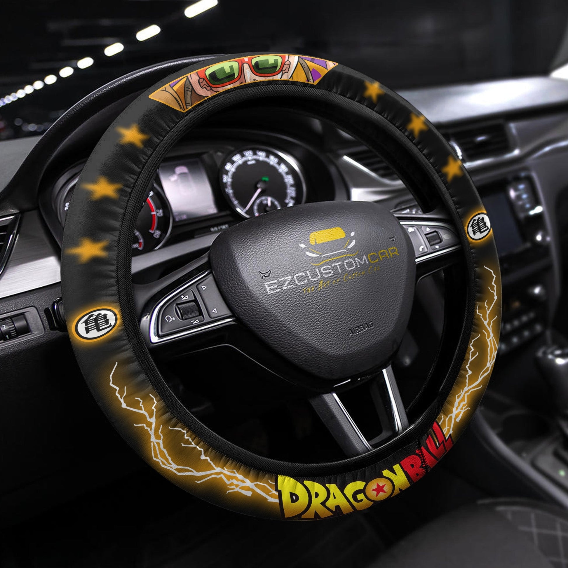 Dragon Ball Anime Steering Wheel Cover - Universal Fit (15 Inch)