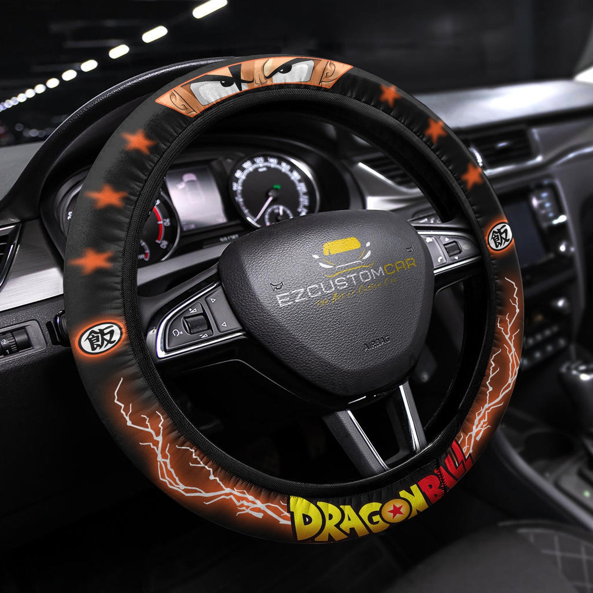 Dragon Ball Anime Steering Wheel Cover - Universal Fit (15 Inch)