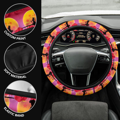 Dragon Ball Goku Fly Premium Car Steering Wheel Cover