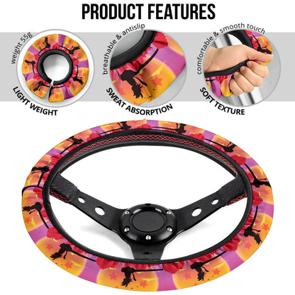 Dragon Ball Goku Fly Premium Car Steering Wheel Cover