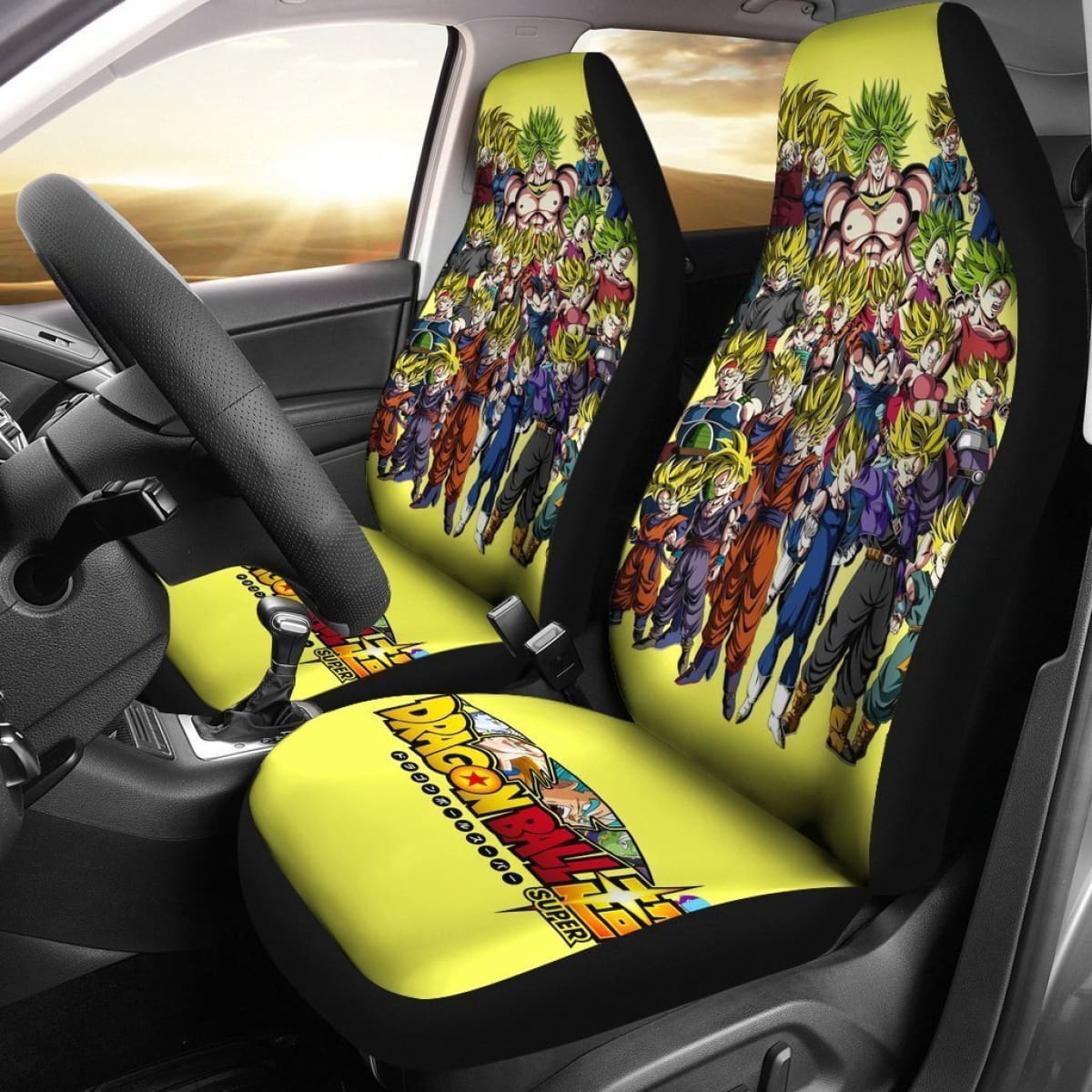 Dragon Ball Super Saiyan Squad Seat Covers Lt02 Universal Fit 225721
