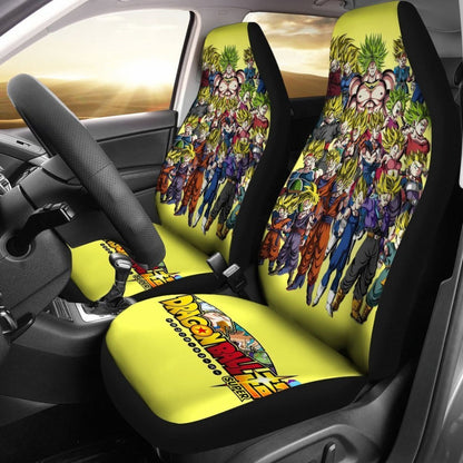 Dragon Ball Super Saiyan Squad Seat Covers Lt02 Universal Fit 225721