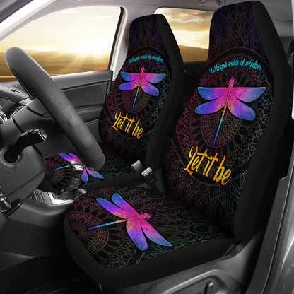 Dragon Fly Mandala Let It Be Car Seat Cover