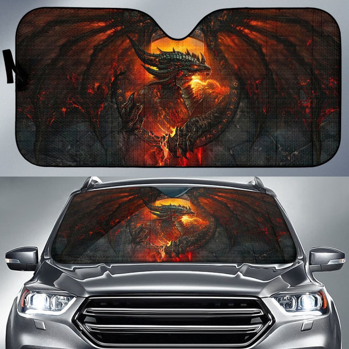 Dragon Game Of Thrones Car Sun Shades Movie fan gift Universal Fit 103530