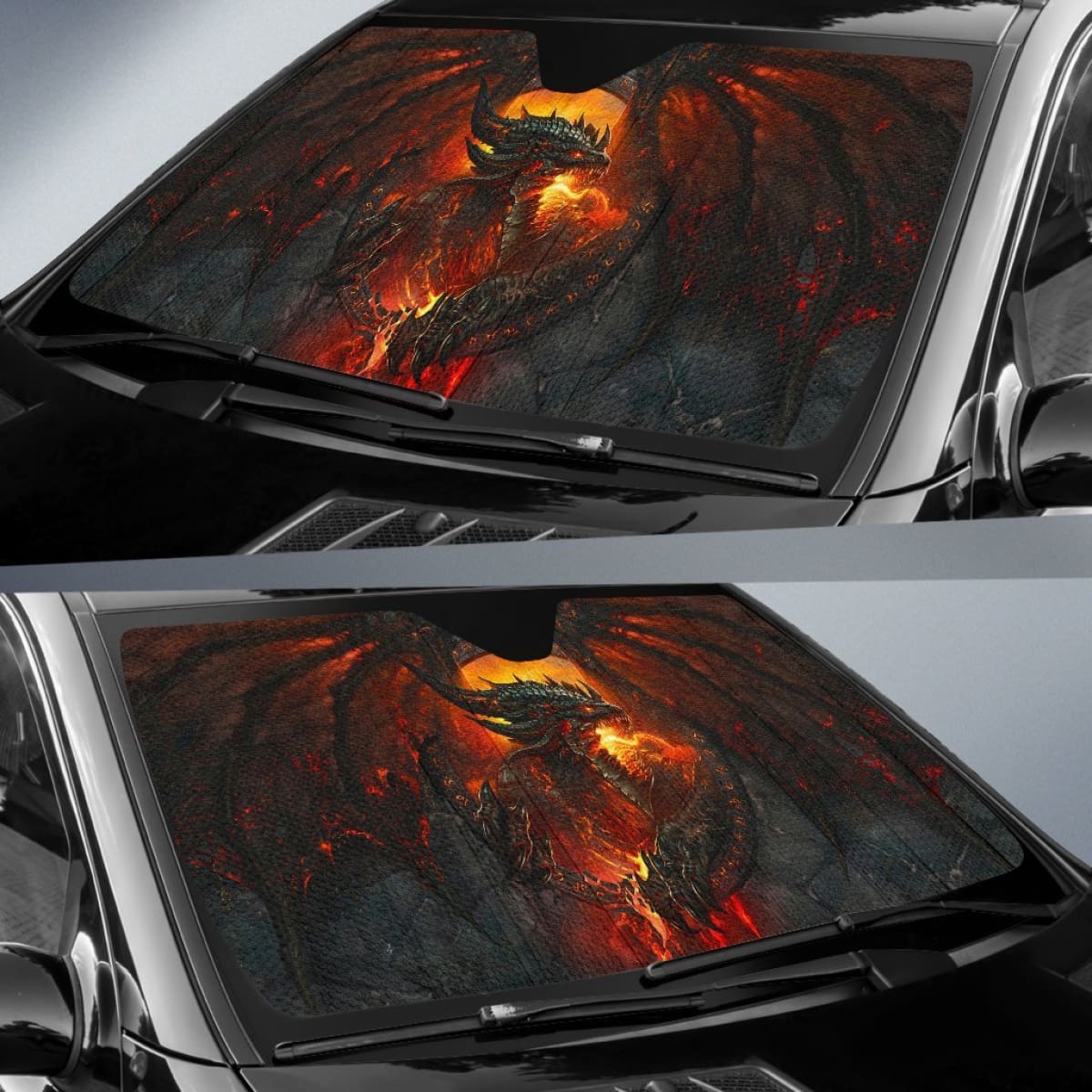 Dragon Game Of Thrones Car Sun Shades Movie fan gift Universal Fit 103530
