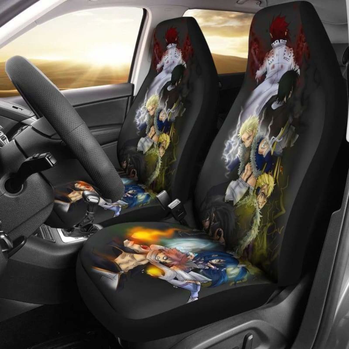 Dragon Slayer Fairy Tail Car Seat Covers Universal Fit 051312