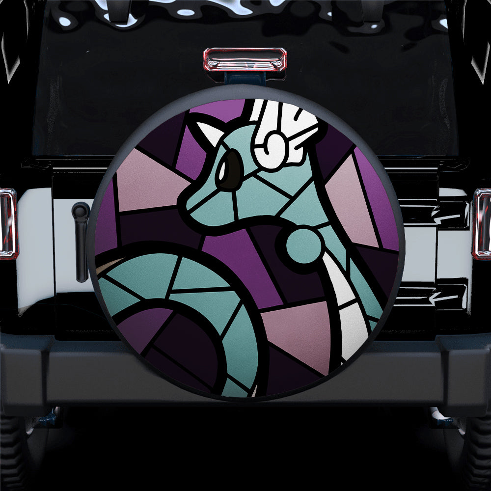 Dragonair Stained Glass Car Spare Tire Cover