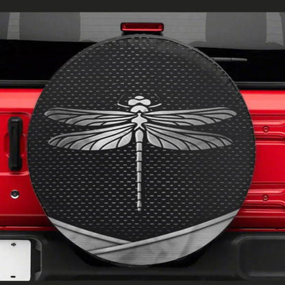 Dragonfly Art Jeep Car Spare Tire Cover