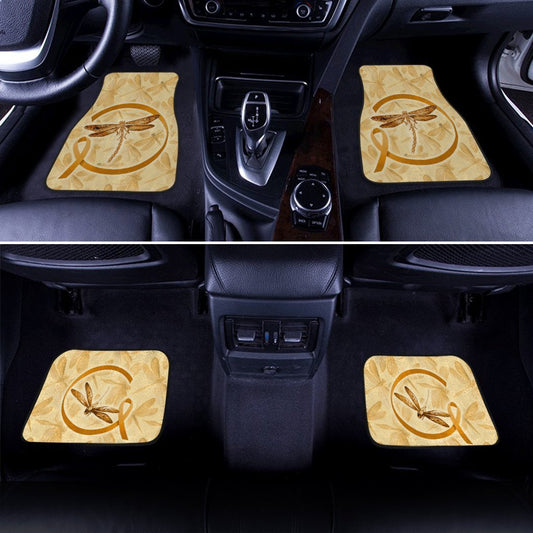Dragonfly Car Floor Mats Custom Apprendiz Cancer Car Accessories