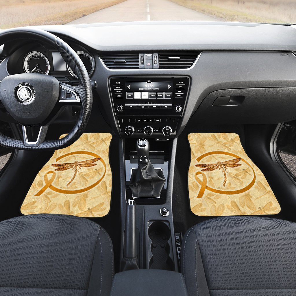 Dragonfly Car Floor Mats Custom Apprendiz Cancer Car Accessories
