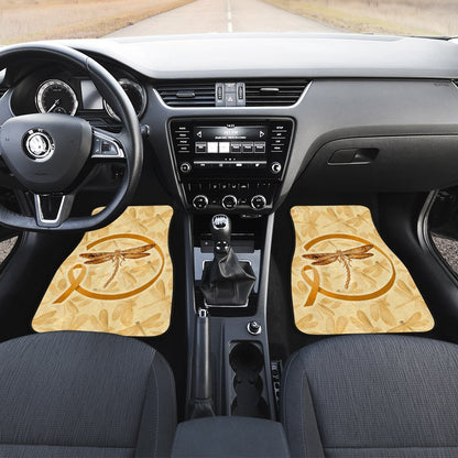 Dragonfly Car Floor Mats Custom Apprendiz Cancer Car Accessories