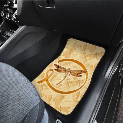 Dragonfly Car Floor Mats Custom Apprendiz Cancer Car Accessories