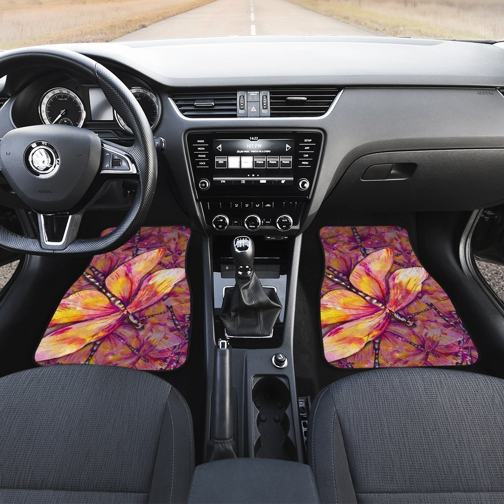 Dragonfly Car Floor Mats Custom Beautiful Car Accessories Gift Idea