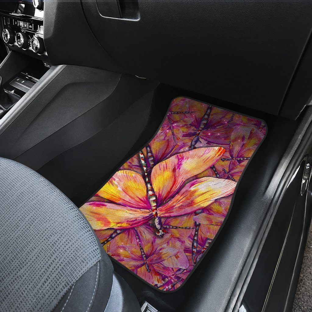Dragonfly Car Floor Mats Custom Beautiful Car Accessories Gift Idea