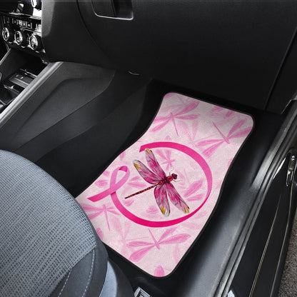Dragonfly Car Floor Mats Custom Breast Cancer Car Accessories