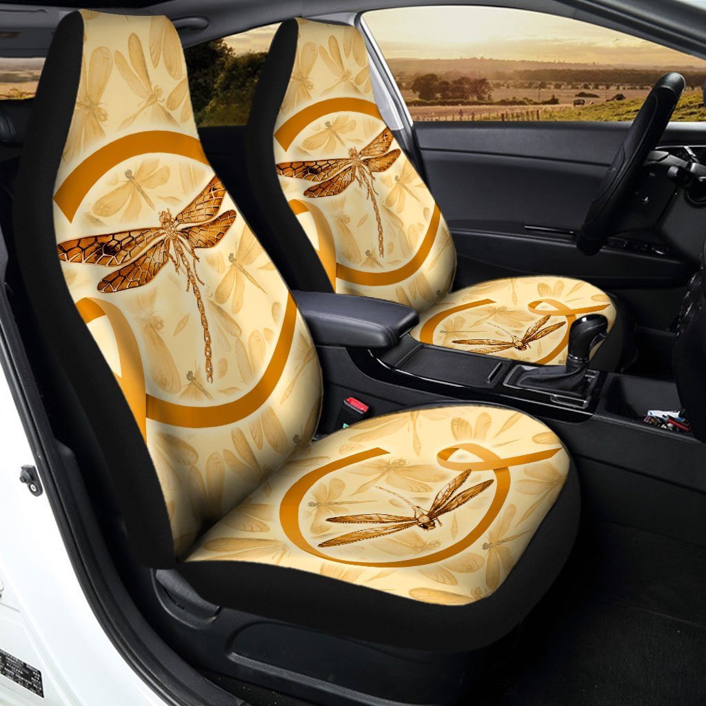 Dragonfly Car Seat Covers Custom Apprendiz Cancer Car Accessories Meaningful Gifts