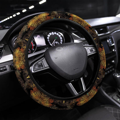 Dragonfly Steering Wheel Covers Custom Mandala Dragonfly Car Accessories