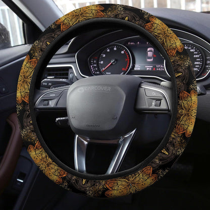 Dragonfly Steering Wheel Covers Custom Mandala Dragonfly Car Accessories
