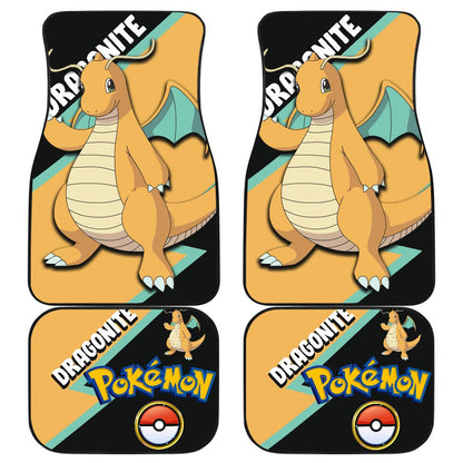 Dragonite Car Floor Mats Custom Anime Car Interior Accessories