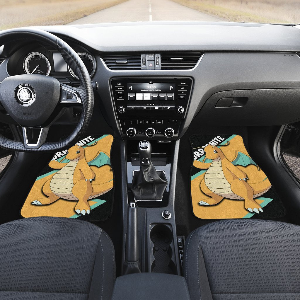 Dragonite Car Floor Mats Custom Anime Car Interior Accessories