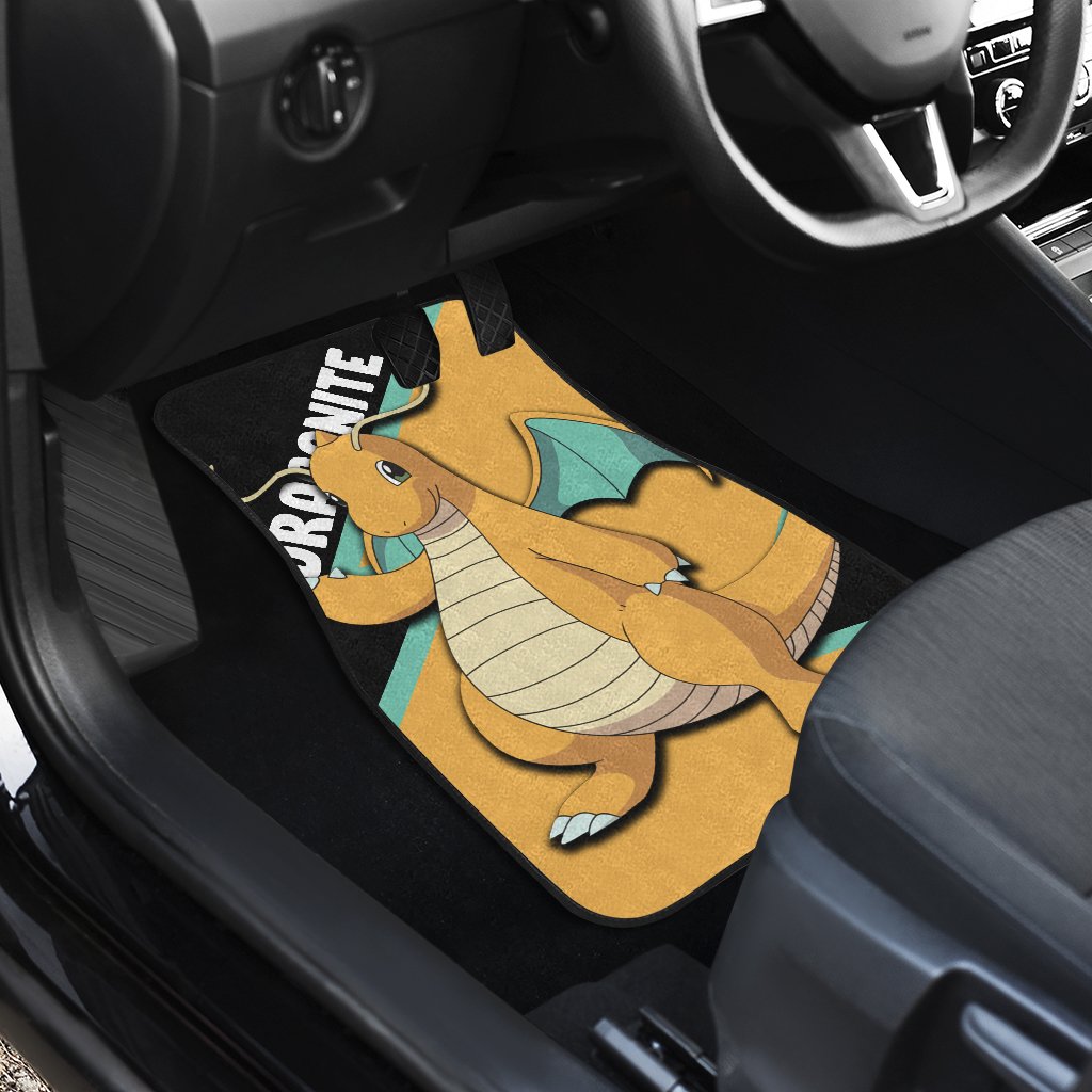 Dragonite Car Floor Mats Custom Anime Car Interior Accessories