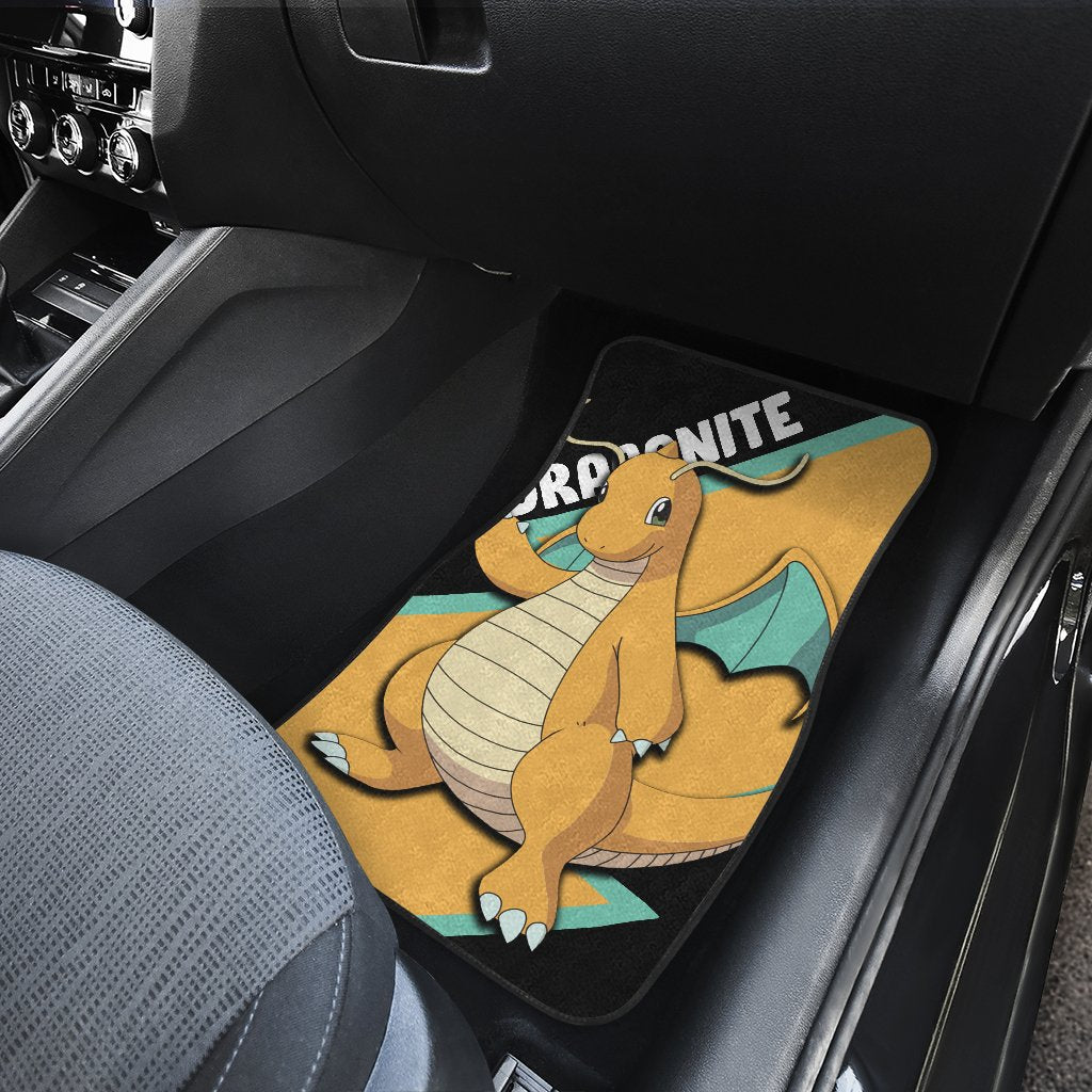 Dragonite Car Floor Mats Custom Anime Car Interior Accessories