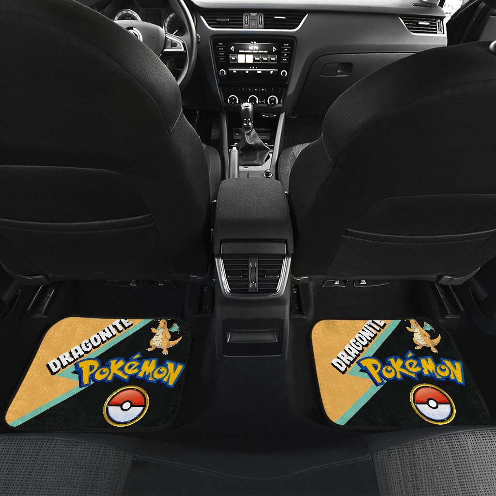 Dragonite Car Floor Mats Custom Anime Car Interior Accessories