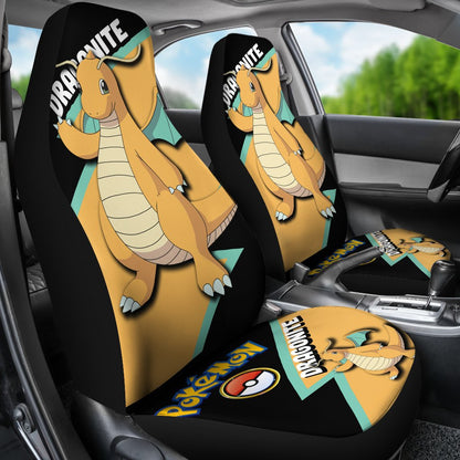 Dragonite Car Seat Covers Custom Anime Pokemon Car Accessories