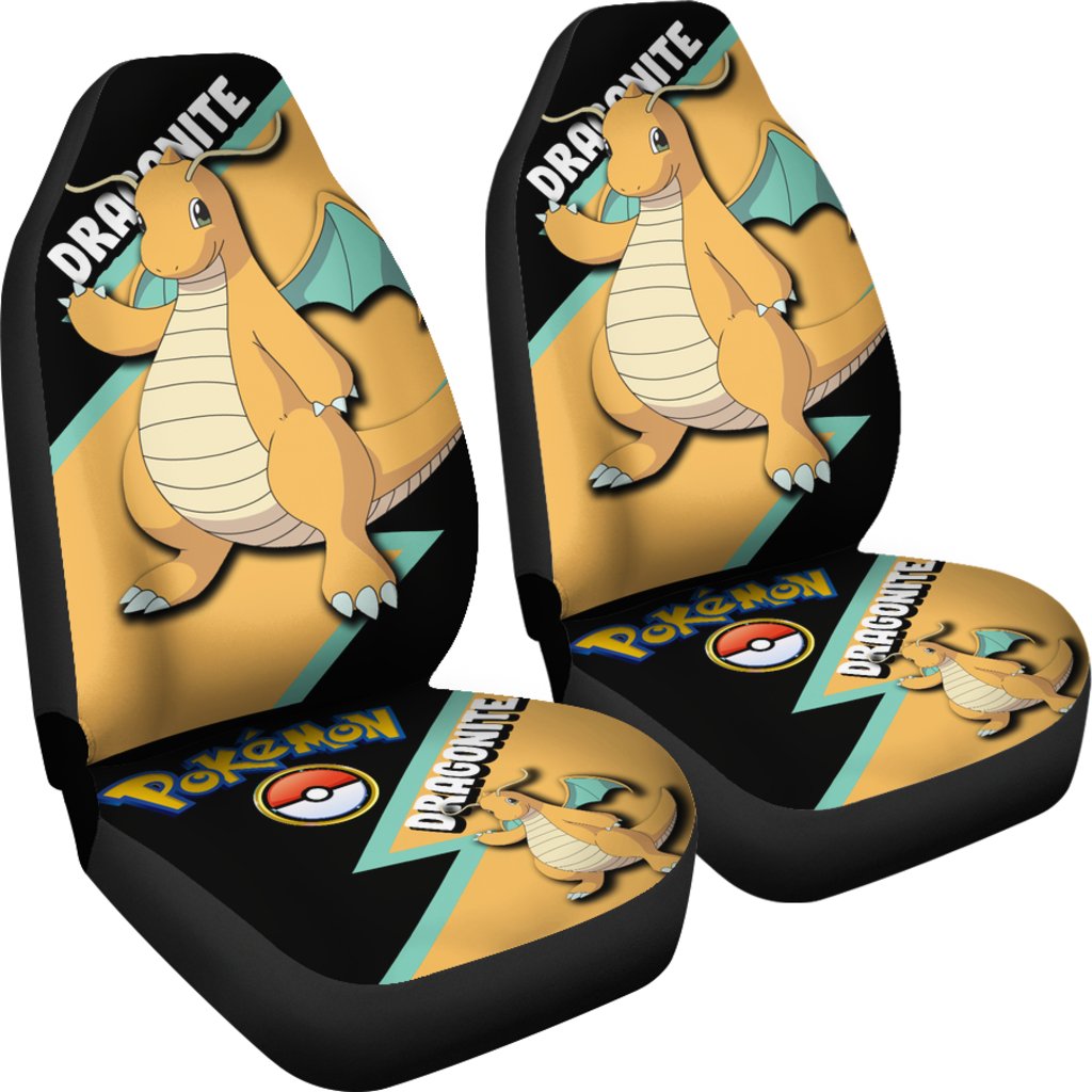 Dragonite Car Seat Covers Custom Anime Pokemon Car Accessories