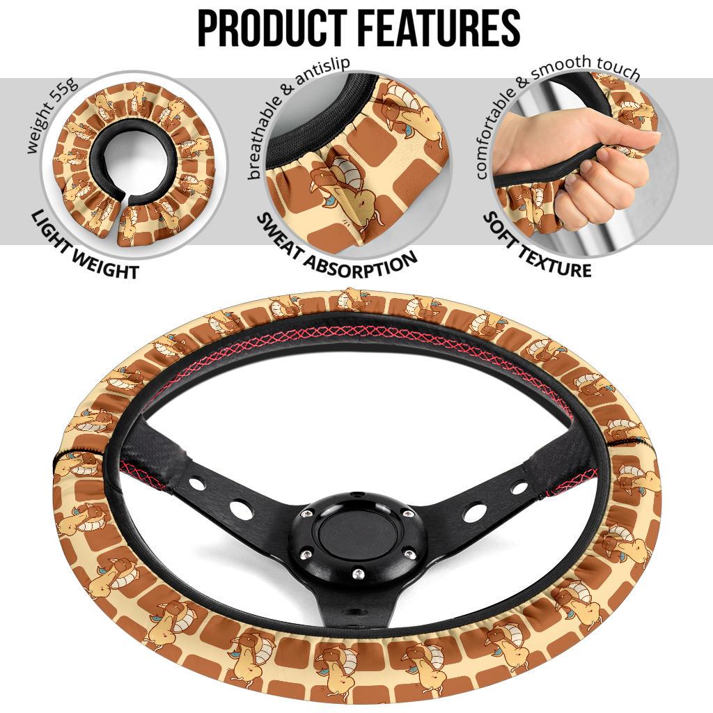 Dragonite Cute Steering Wheel Cover