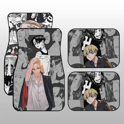 Draken And Mikey Car Floor Mats Custom For Tokyo Revengers Anime Fans