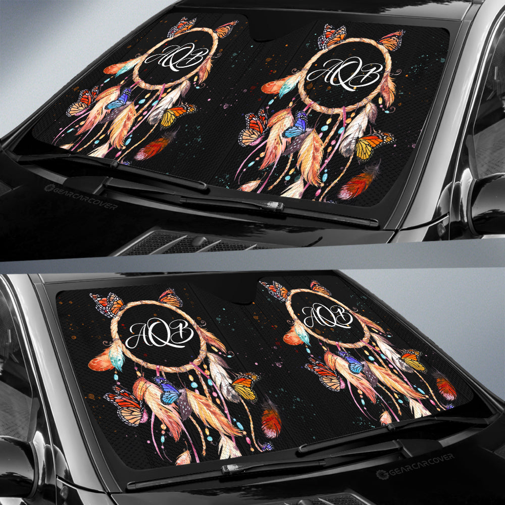 Dreamcatcher Car Sunshade Custom Personalized Name Car Interior Accessories