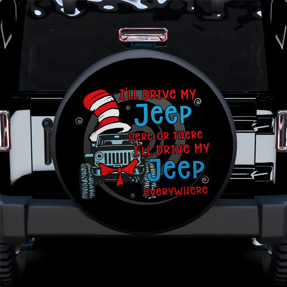 Drive Jeep Everywhere Car Spare Tire Cover