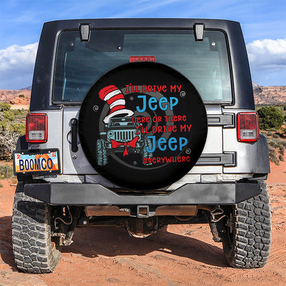 Drive Jeep Everywhere Car Spare Tire Cover
