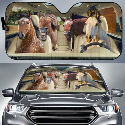 Driving Appaloosa Horse All Over Printed 3D Sun Shade