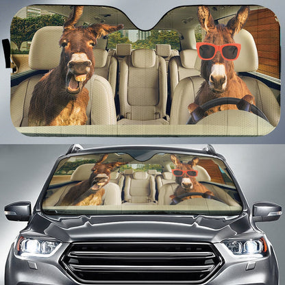 Driving Donkeys Car Auto Sunshades