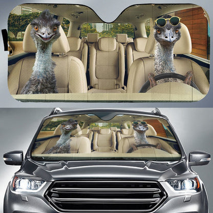 Driving Emus Car Auto Sunshades