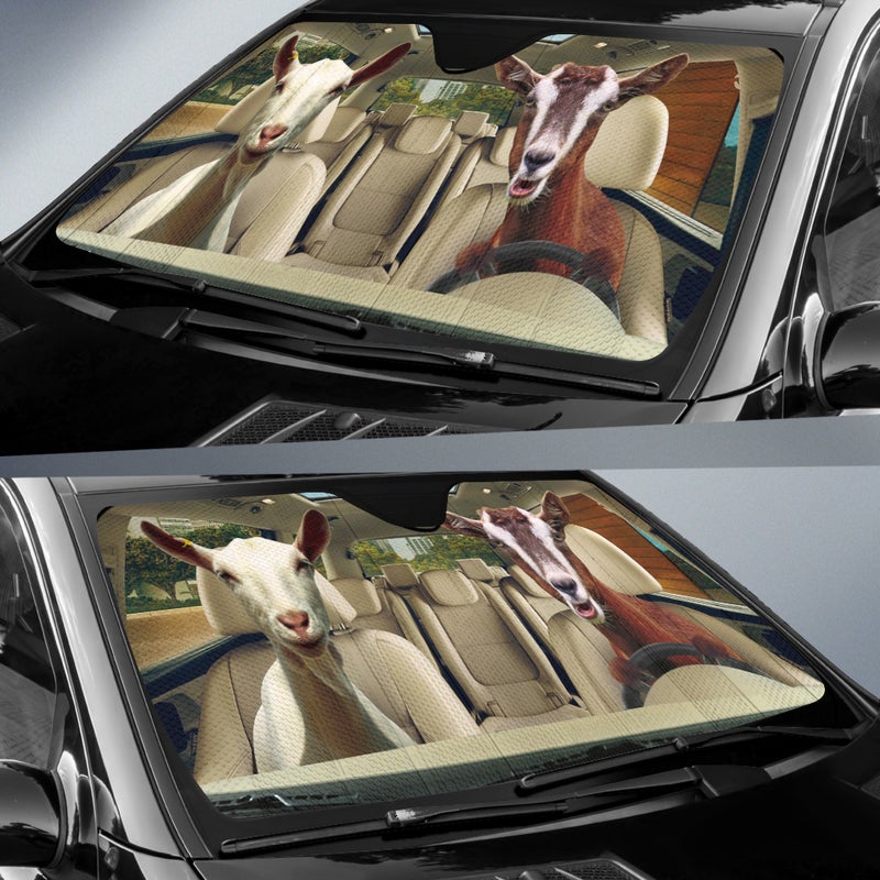 Driving Goats Car Auto Sunshades