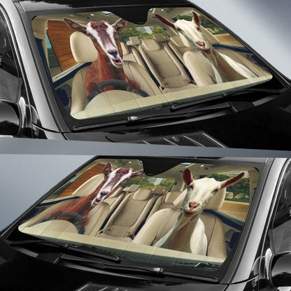 Driving Goats Right Hand Drive Car Auto Sunshades