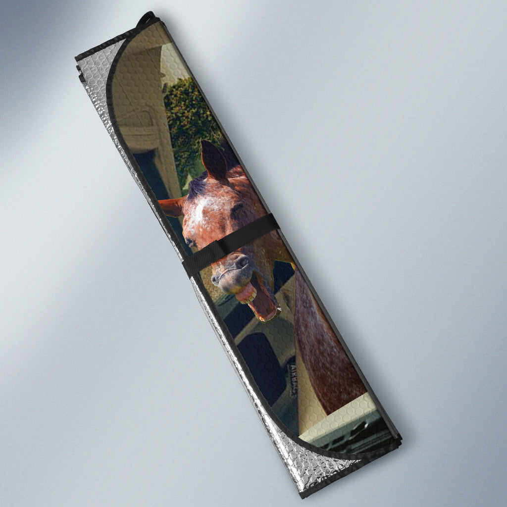 Driving Horses Mixed Breeds All Over Printed 3D Sun Shade