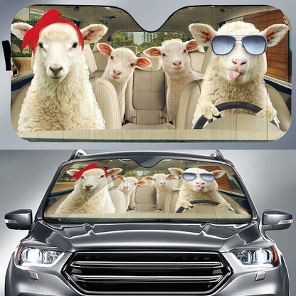 Driving Sheep All Over Printed 3D Sun Shade