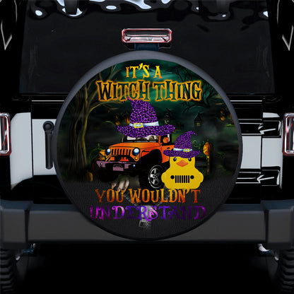 Duck Jeep Witch Thing Haloween Car Spare Tire Cover