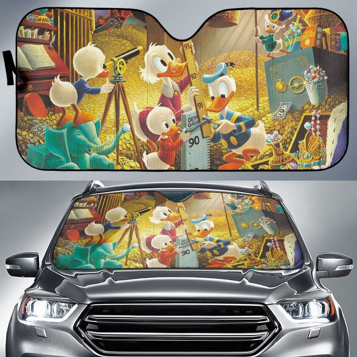 Ducktales In Treasure Auto Sun Shade Nh07 Universal Fit 111204