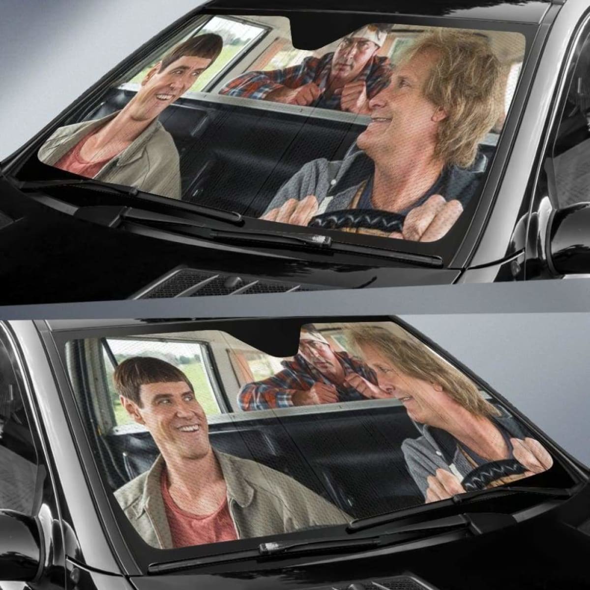 Dump And Dumper Funny Auto Sun Shades 918b Universal Fit